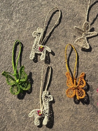 Brelok charms motyl zielony