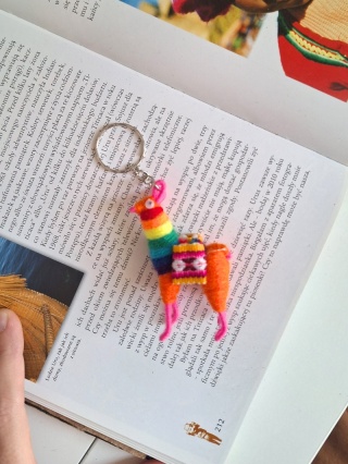 Brelok lama pomarańczowy