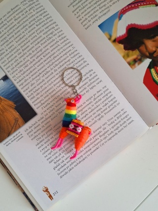 Brelok lama pomarańczowy