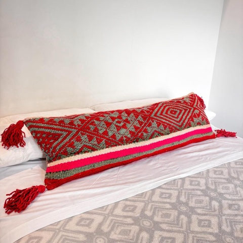 Poszewka dekoracyjna z Peru – ręcznie tkana, wełna naturalna
