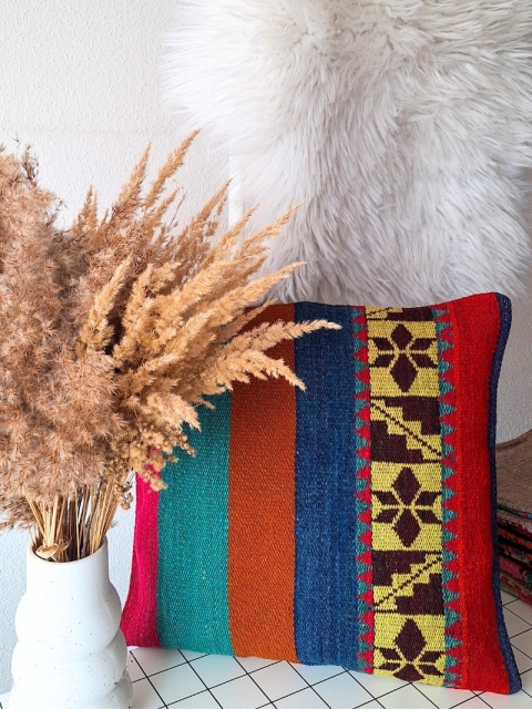 Poszewka dekoracyjna z wełny