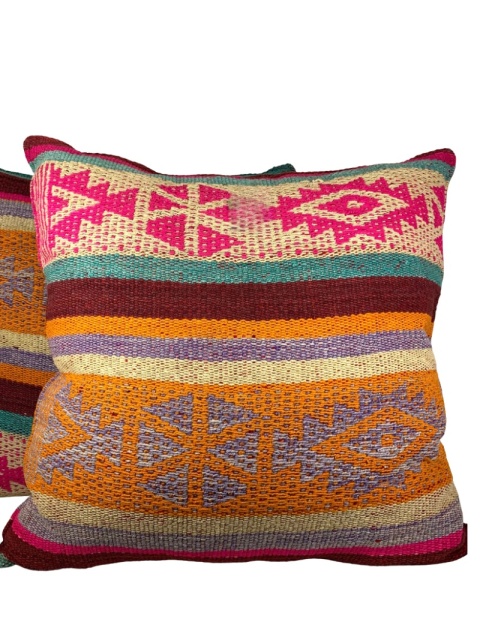 Poszewka dekoracyjna z Peru – ręcznie tkana, wełna naturalna
