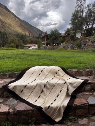 Ręcznie tkany dywan z wełny alpaki