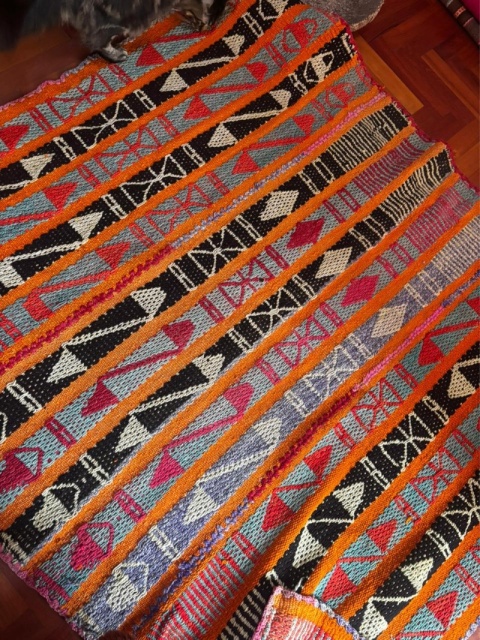 Ręcznie tkany dywan z wełny owczej