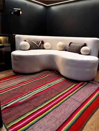 Ręcznie tkany dywan z wełny owczej