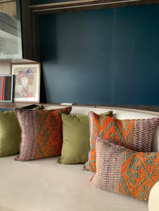 Poszewka dekoracyjna z Peru – ręcznie tkana, wełna naturalna